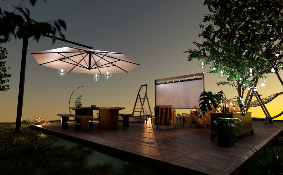 Outdoor-Kino im eigenen Garten | Credit: iStock.com/Vac1
