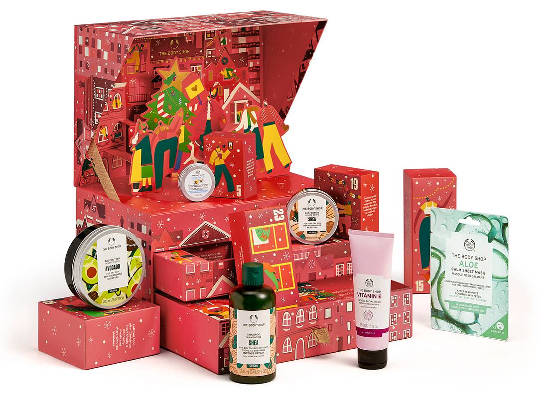 Body Shop Kalender mit Inhalt