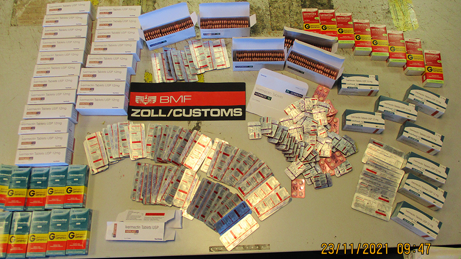 Sichergestelltes Ivermectin