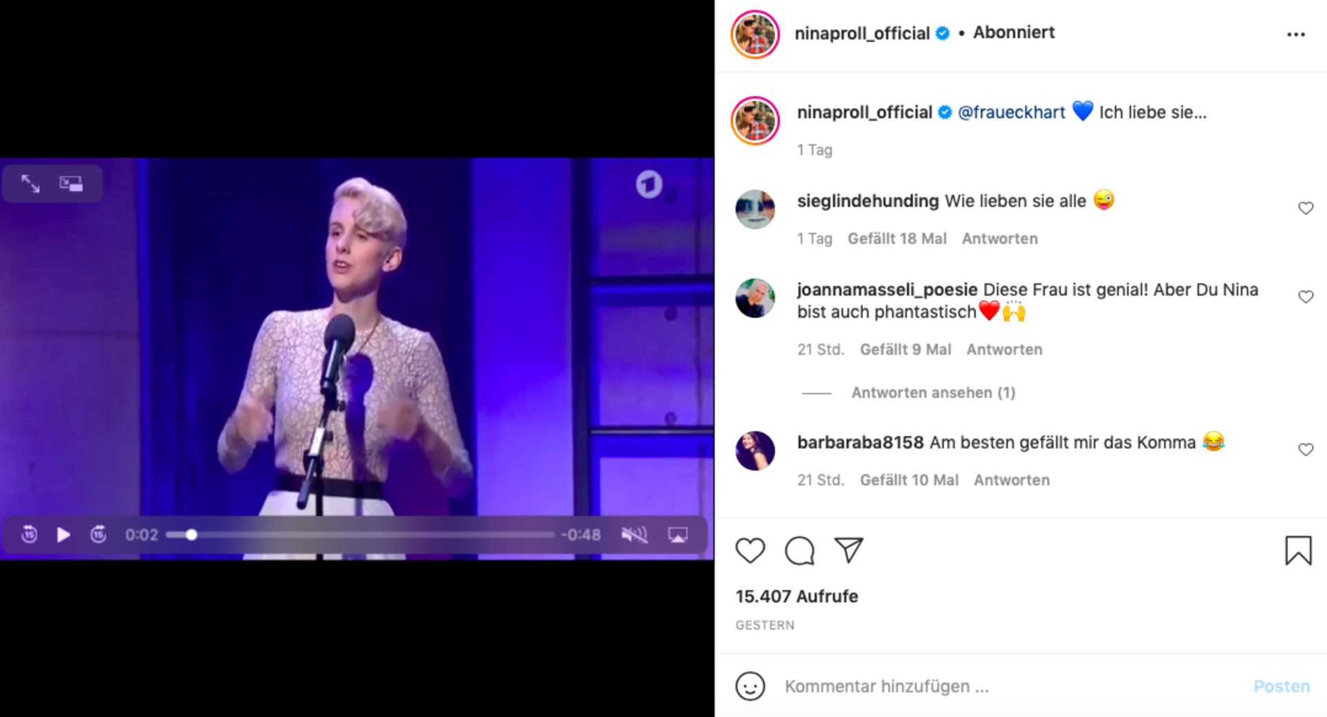 Nina Proll I Credit: Instagram