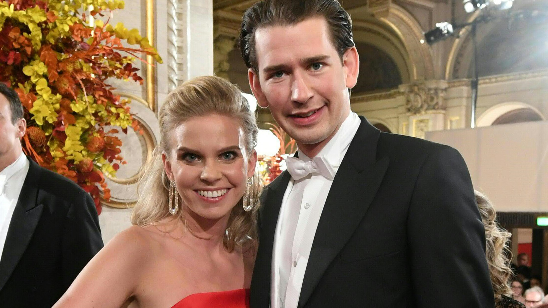 Susanne Thier und Sebastian Kurz am Opernball
