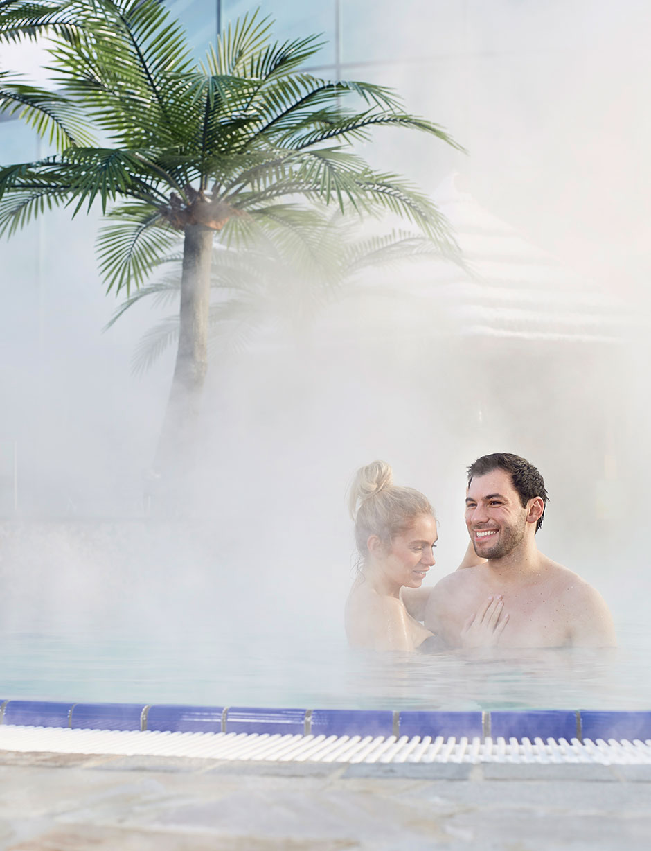 Junges Paar in der Vitalwelt Bad Schallerbach | Credit: Oberösterreich Tourismus GmbH/Bildstadt