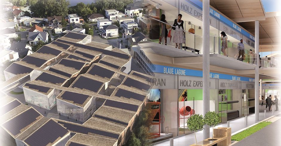 Das Bauzentrum in der Blauen Lagune in Vösendorf | Credit: Blaue Lagune
