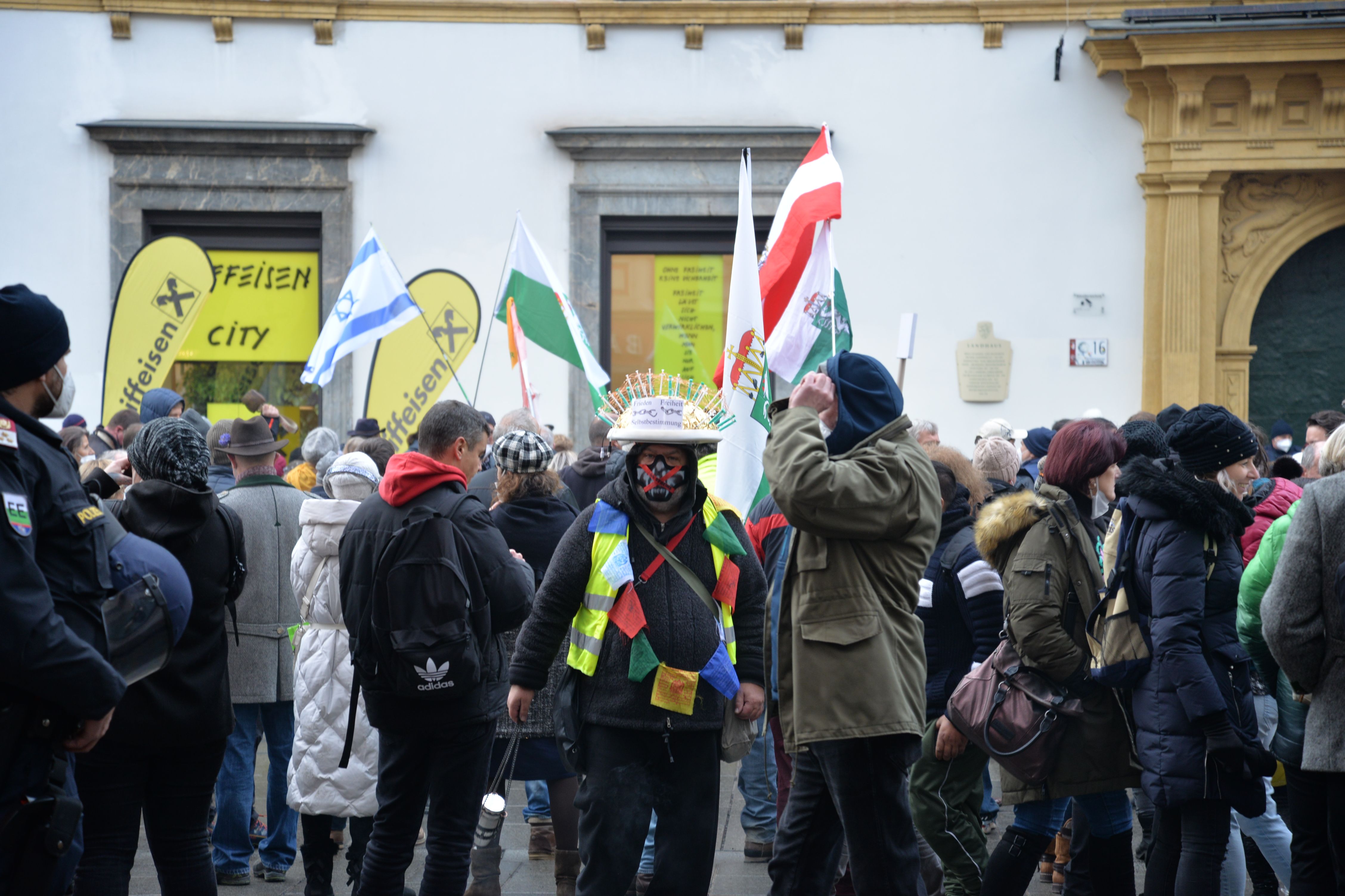 Heute fand erneut eine große Corona-Demonstration in Graz statt