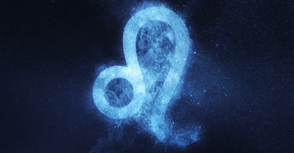 Das astrologische Symbol für das Sternzeichen Löwe