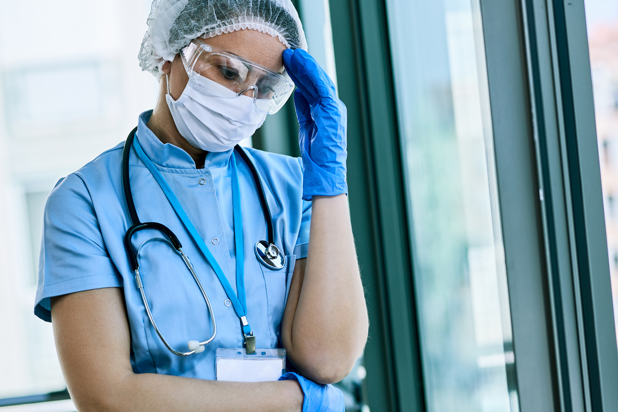 Verzweifelte Ärztin