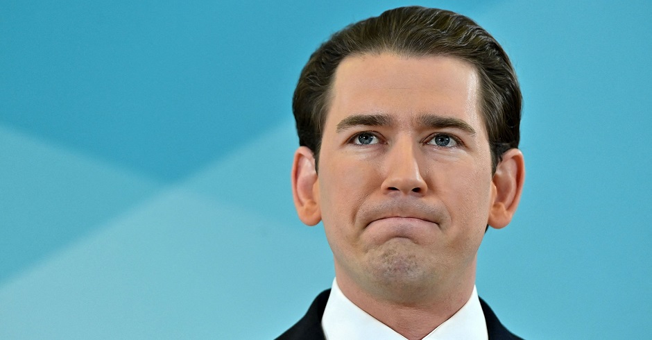Sebastian Kurz bei seiner Rücktrittserklärung