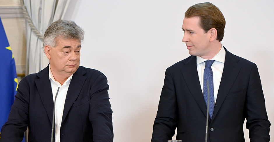 Werner Kogler und Sebastian Kurz