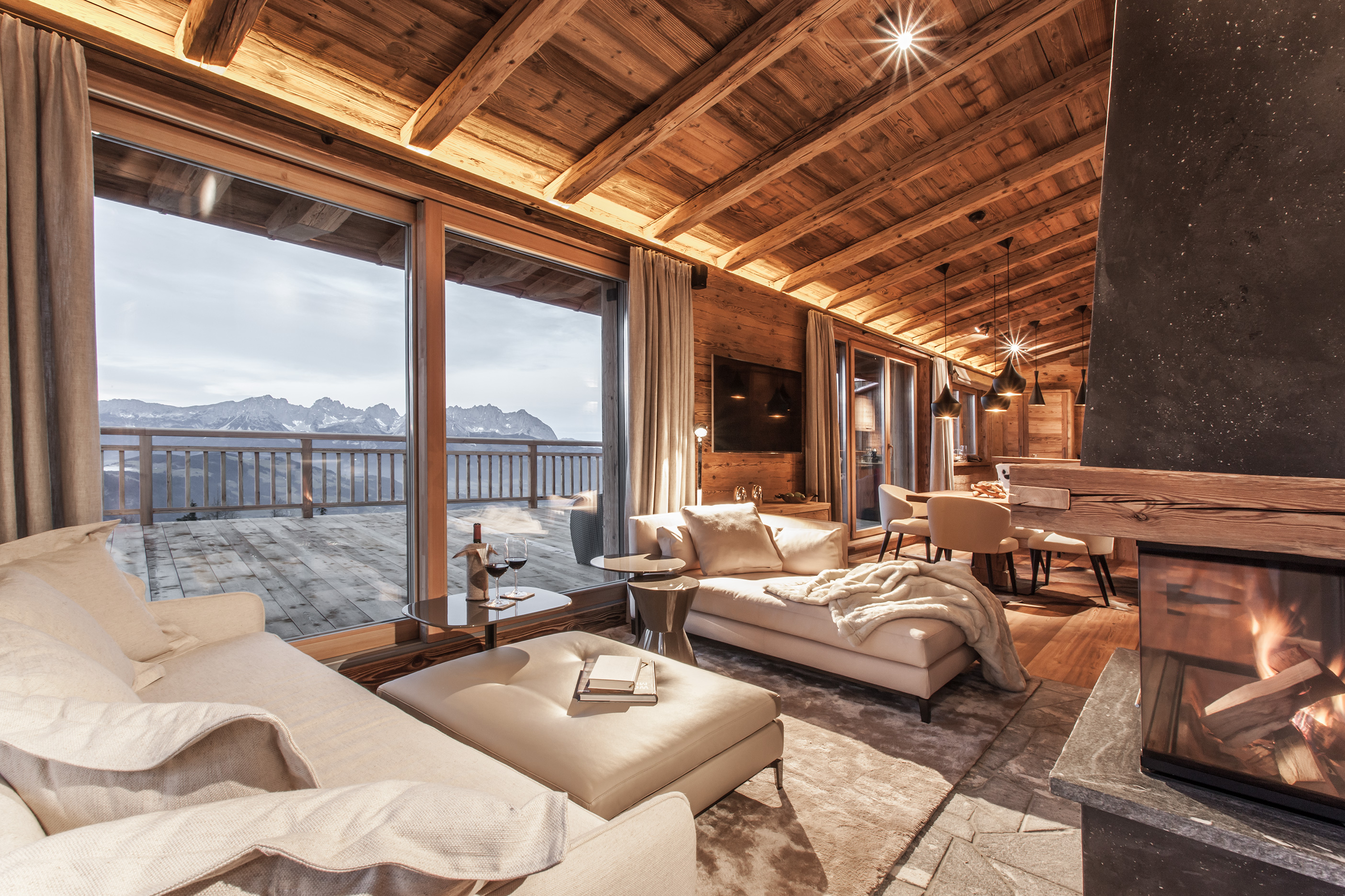 Gemütlicher Hütten-Luxus | Credit: Hahnenkamm Lodge Kitzbühel