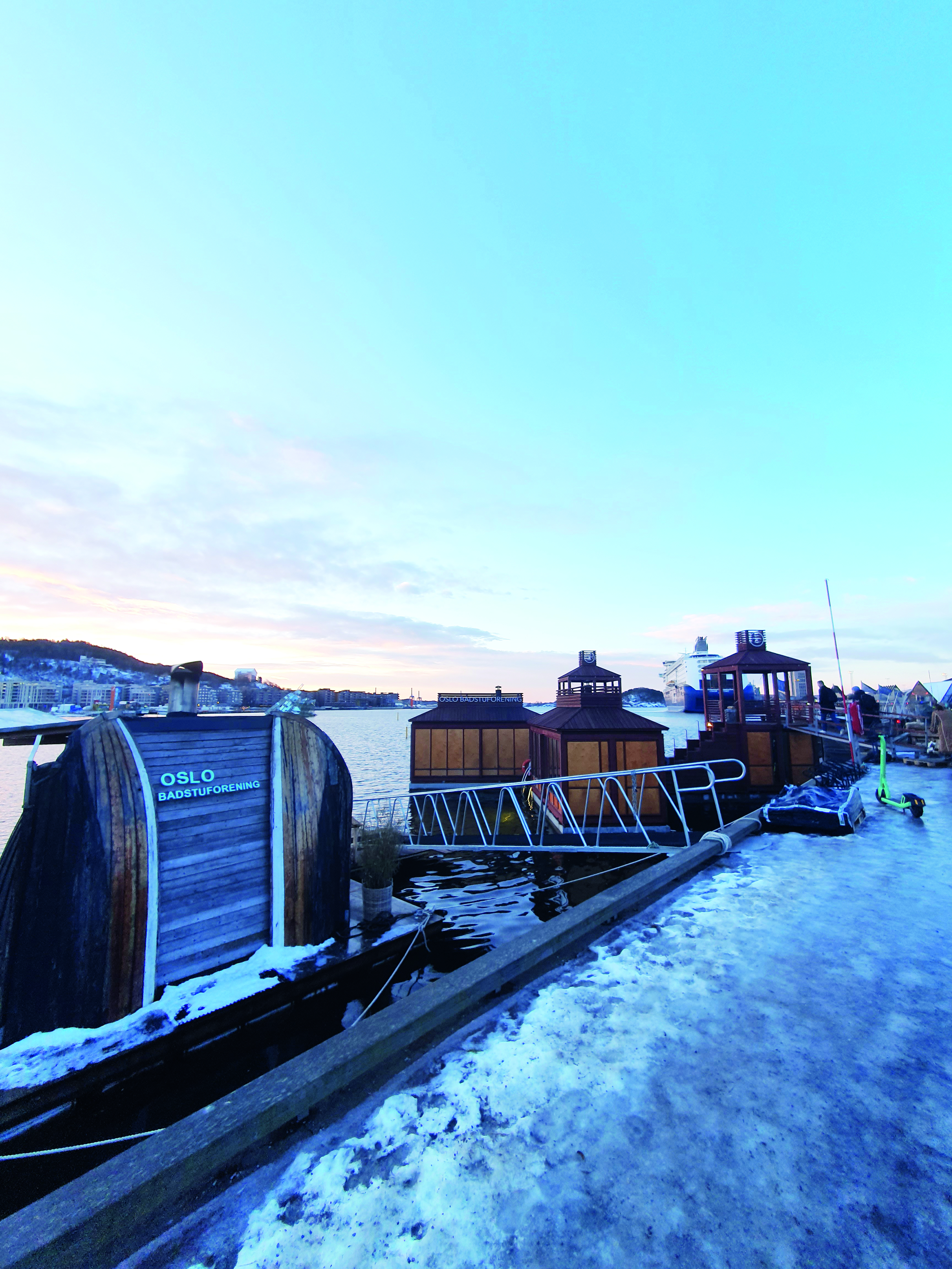 Die schwimmenden Saunas im Hafen von Oslo