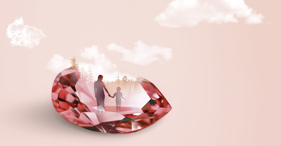 Ein Stein der Emotionen