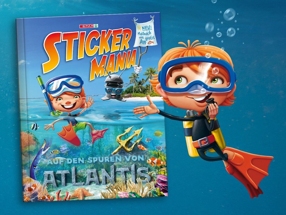 Stickermania Sammelalbum I Credit: Spar