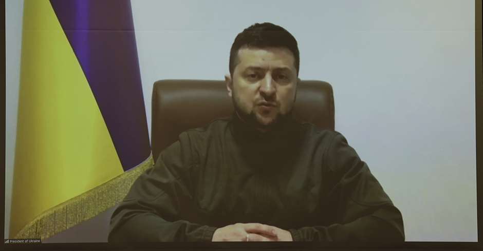 Ukraine-Präsident Wolodymyr Selenskyj in einem Video