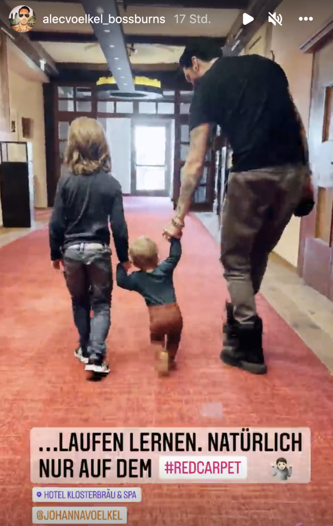 Instagram Story von Alec Völkel