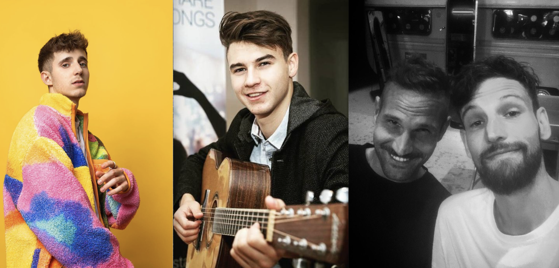 Salzburger Teilnehmer beim Austrian Music Award | Credit: Instagram Toby Romeo/Instagram Chris Steger/Instagram Klangkarussell