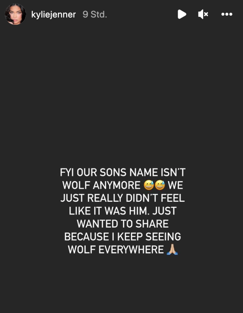 Screenshot aus Kylie Jenners Instagram-Story