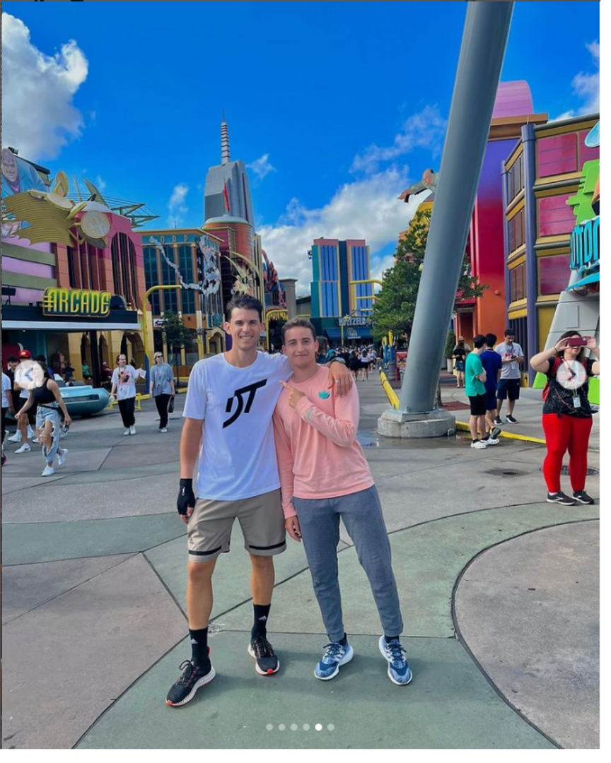 Dominik Thiem mit Bruder Moritz