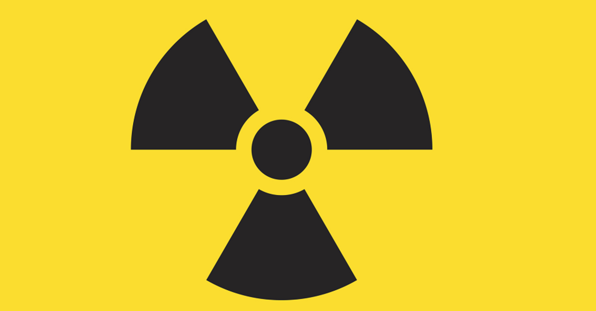 Das Warnzeichen für Strahlung