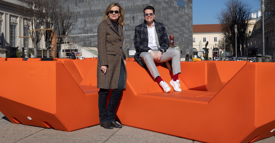 Bettina Leidl und Jürgen Czernohorszky im MQ | Credits: eSeL.at/Lorenz Seidler
