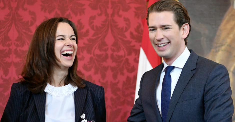 Sophie Karmasin und Sebastian Kurz