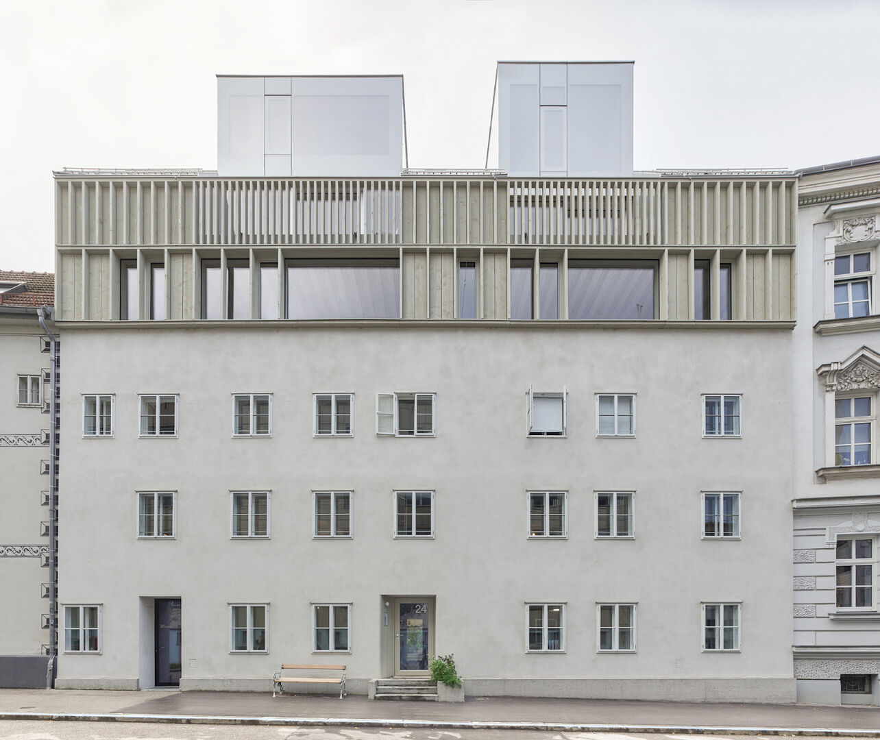 Neue Fassade des Stadthaus Linz | Credit: Kurt Hörbst