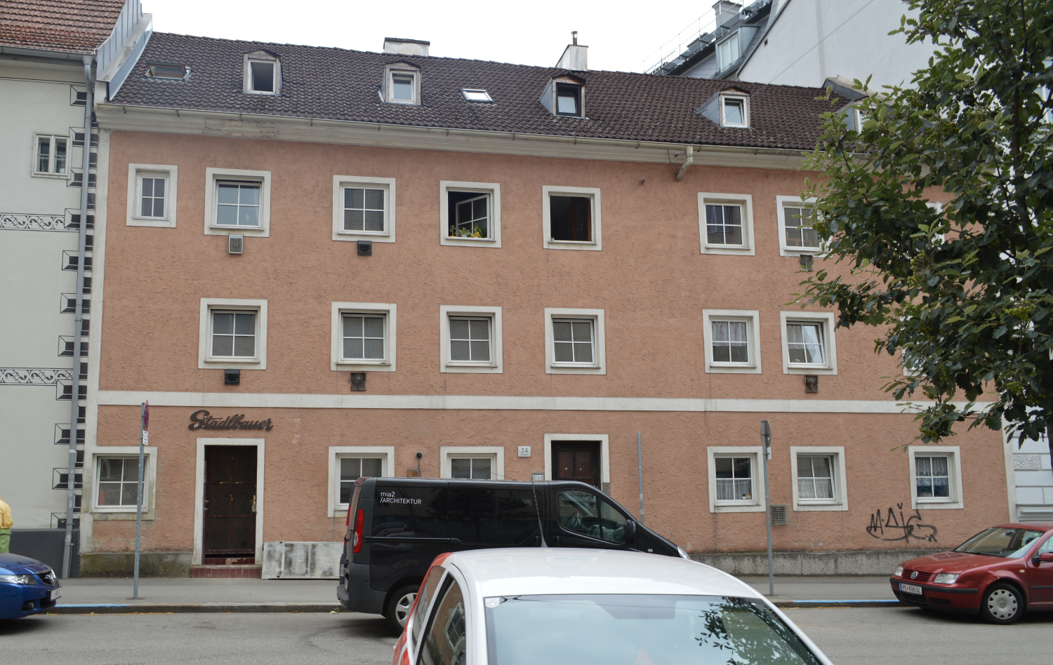 Vorderansicht des Stadthaus Linz | Credit: mia2 Architektur ZT GmbH