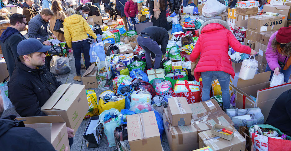 Spenden sammeln für die Ukraine | Credit: Frank Rumpenhorst/dpa/picturedesk.com