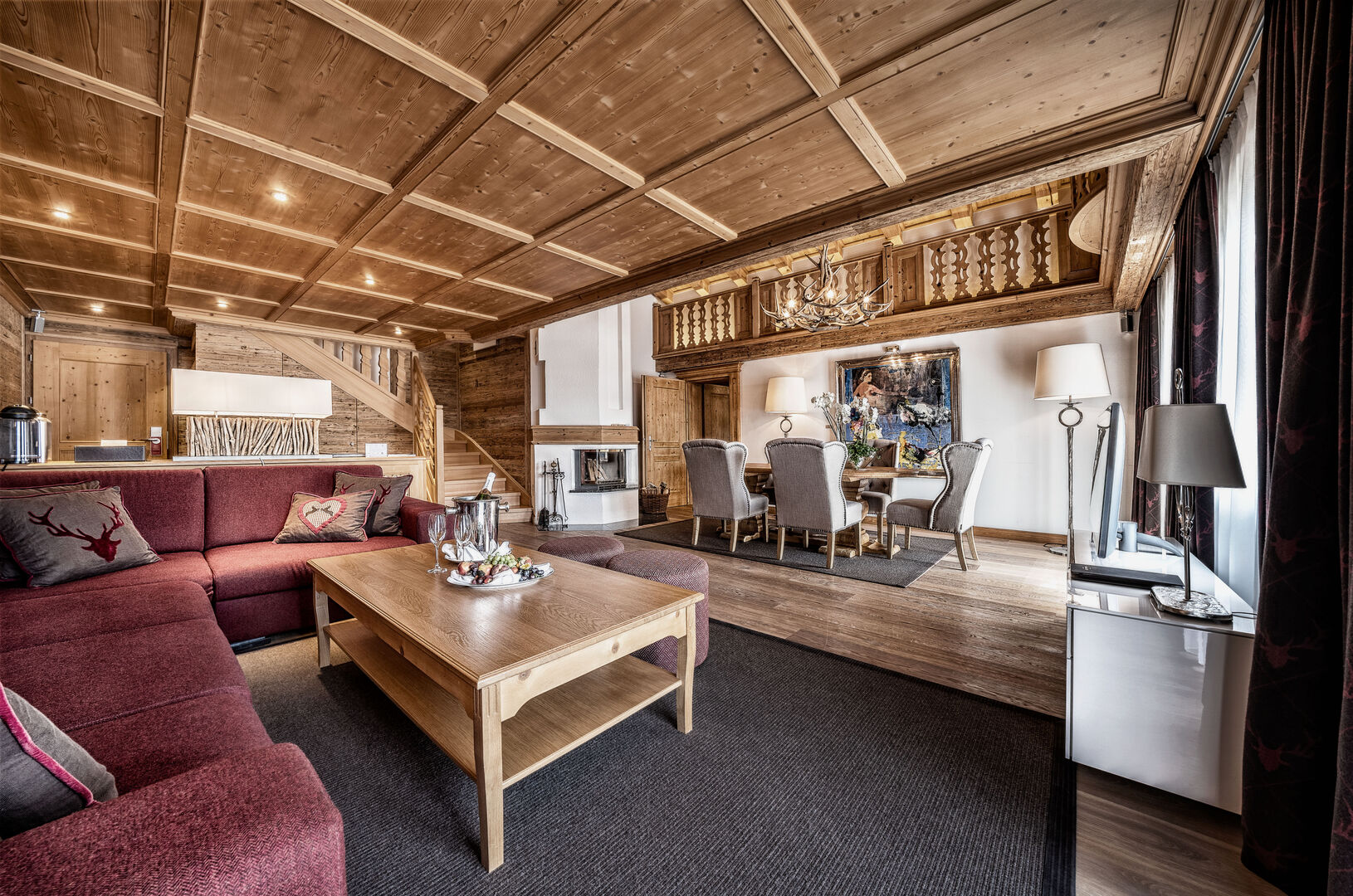 Eine Suite im Burg Vital Resort