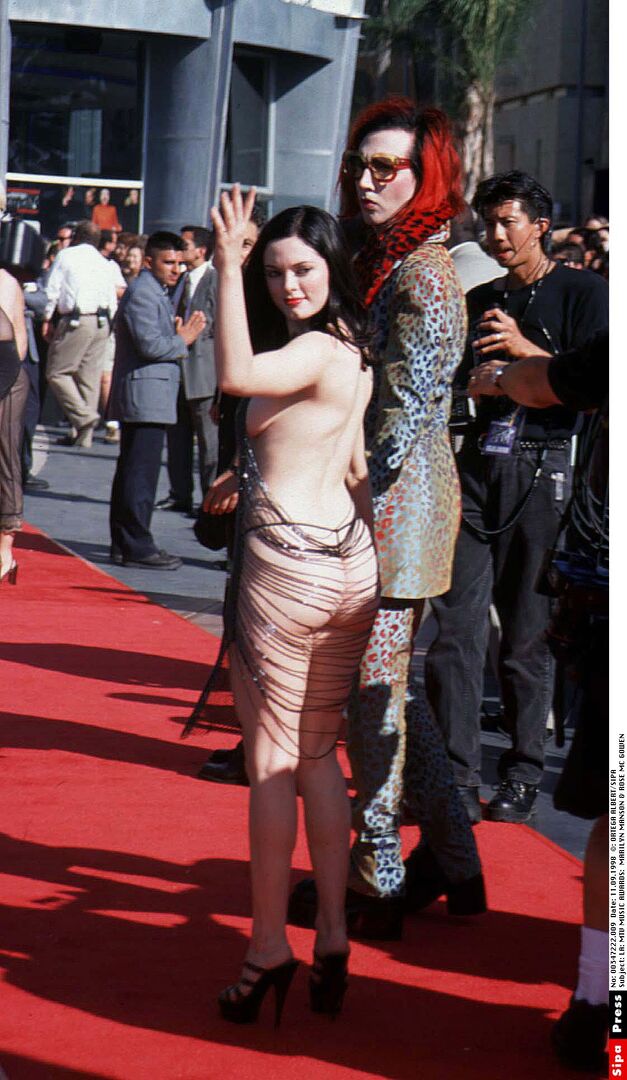 Rose McGowan und Marilyn Manson