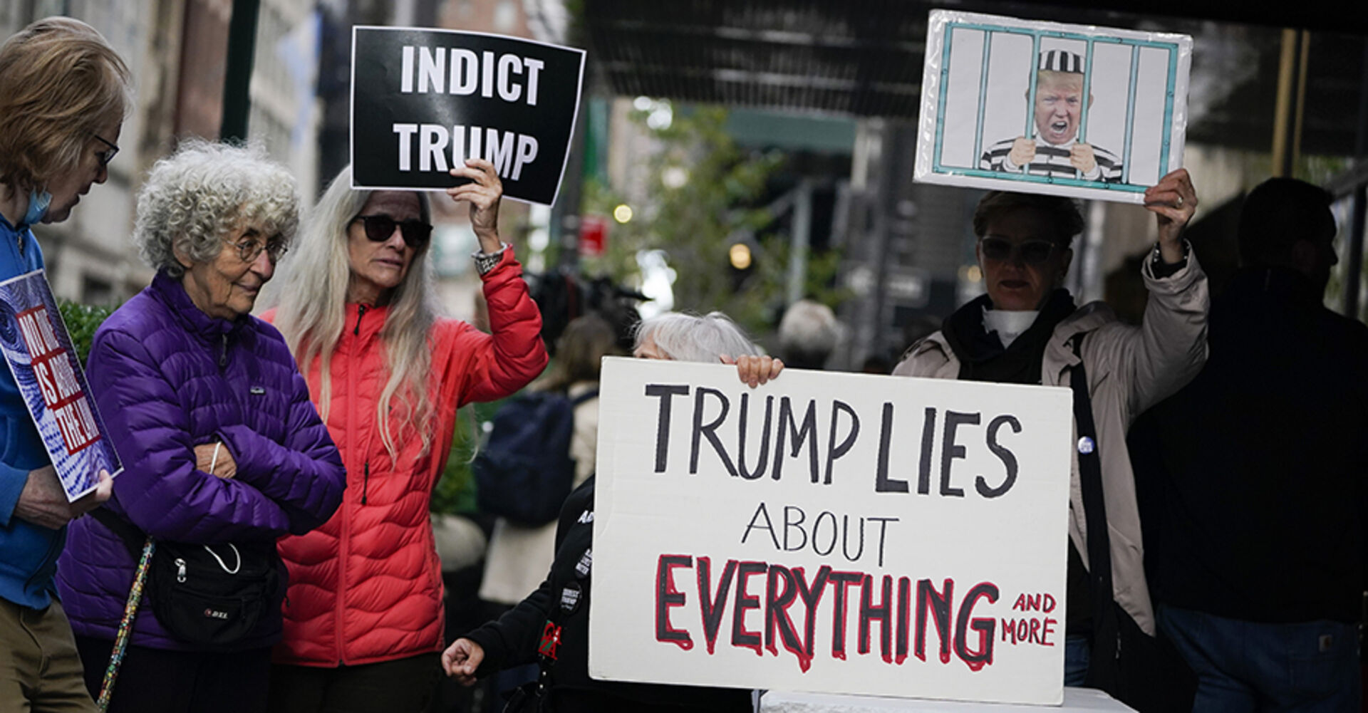 Proteste vor dem Trump Tower in Manhattan