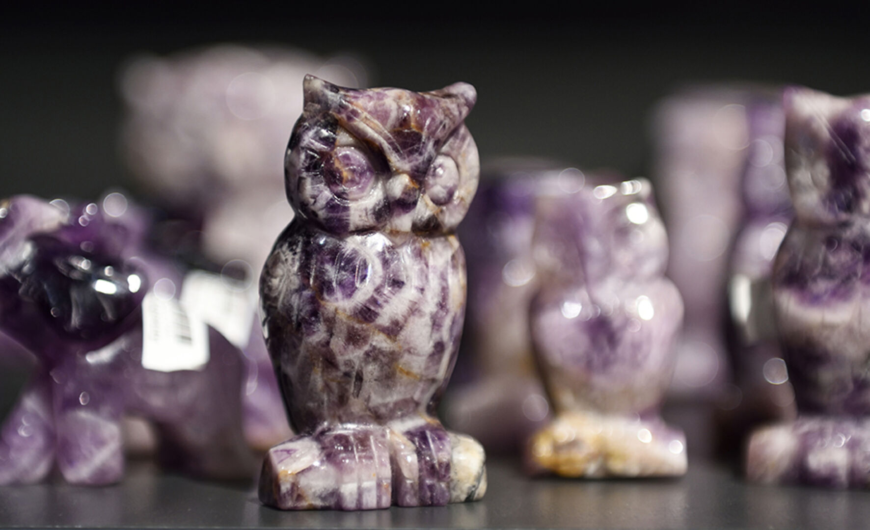 Eule aus Amethyst in der Amethyst Welt Maissau | Credit: Clemens Fabry / Die Presse / picturedesk.com