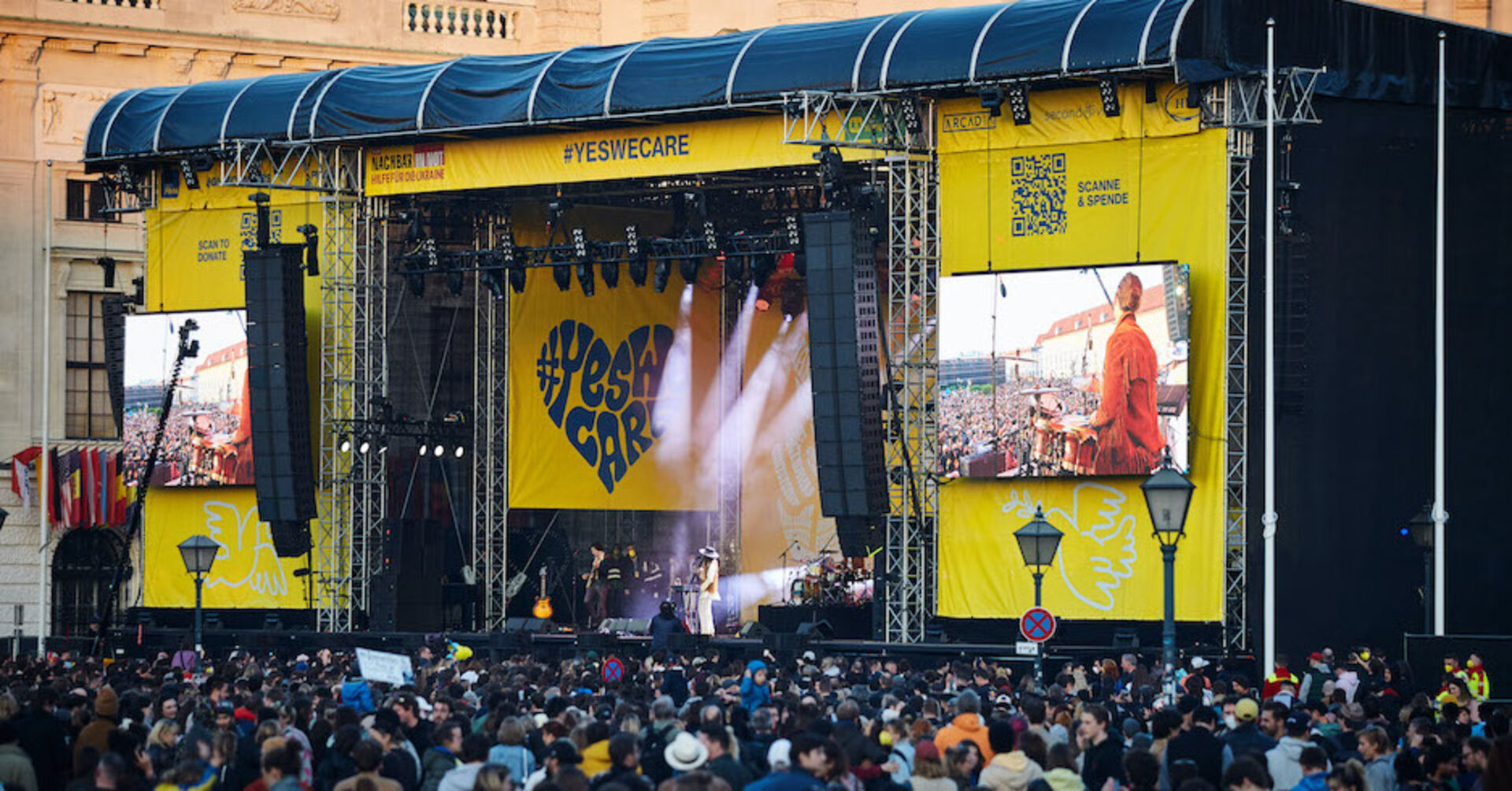 Blick auf die Bühne