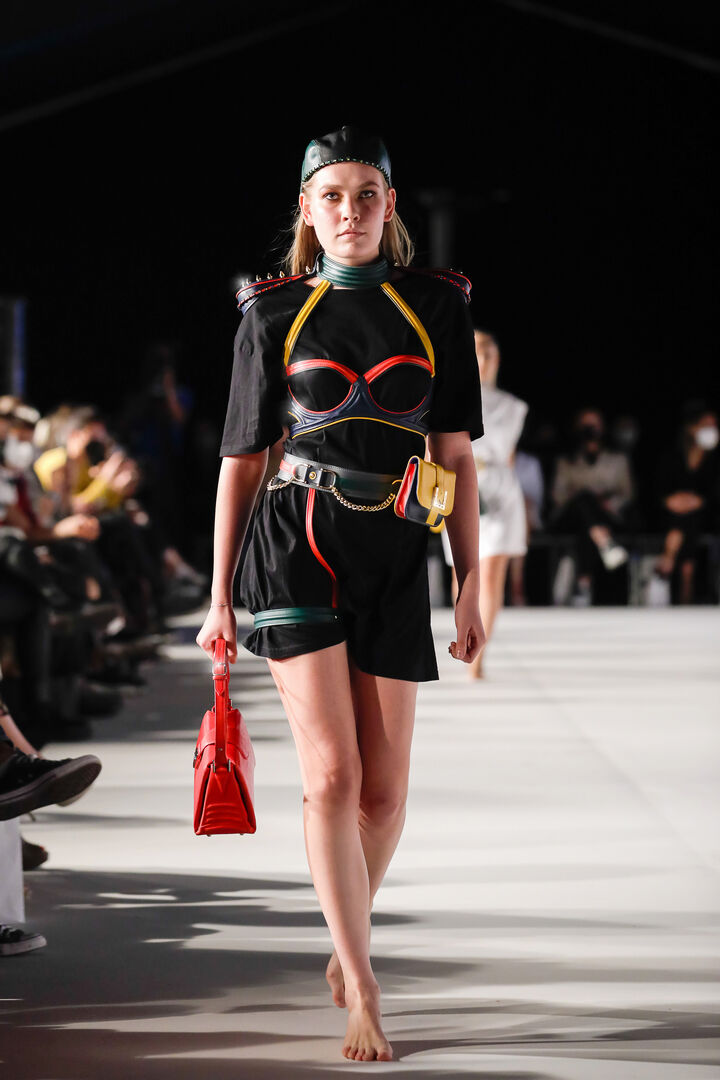 Model auf der Fashion Week