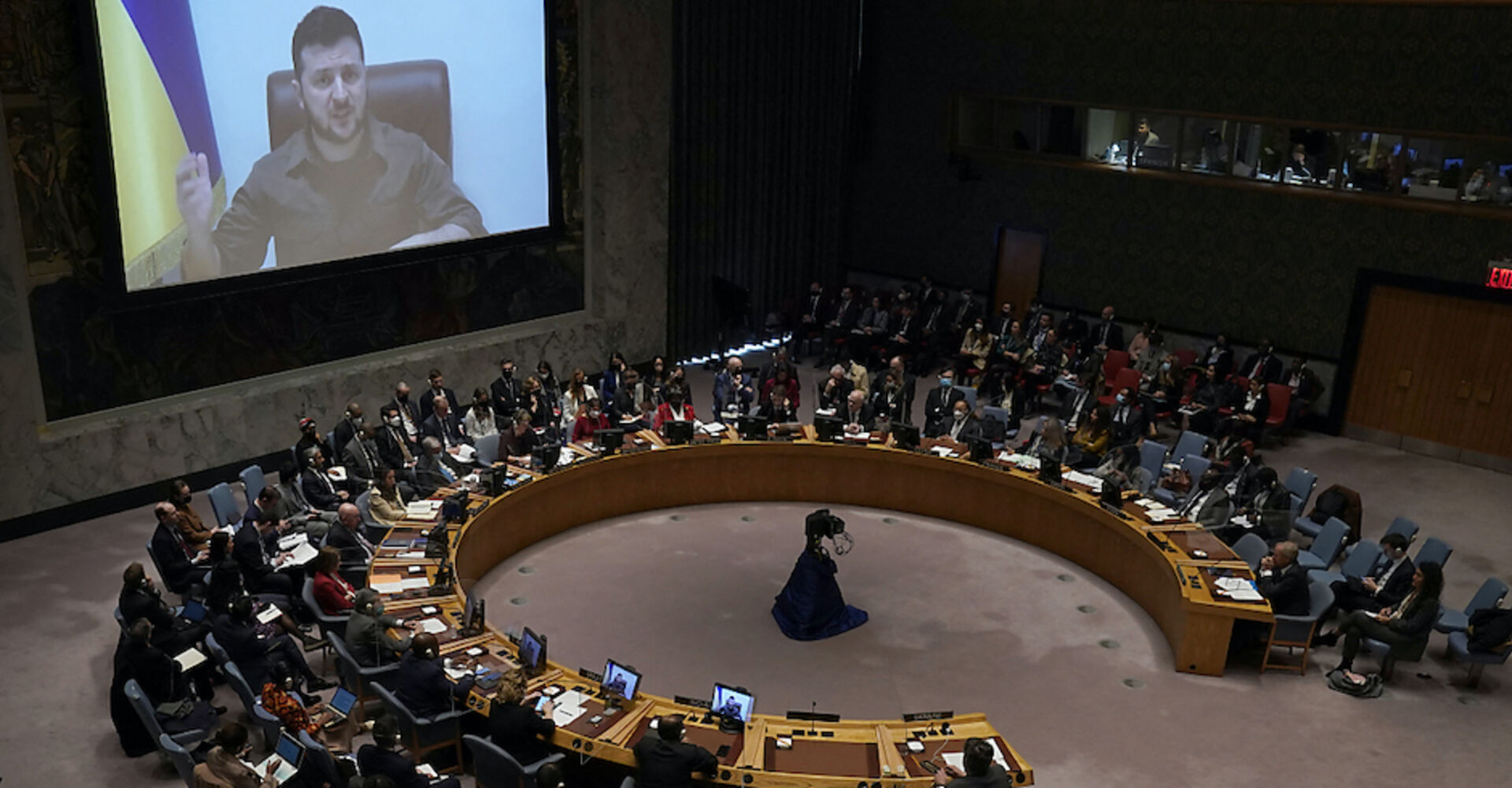 Draufsicht auf die Konferenz