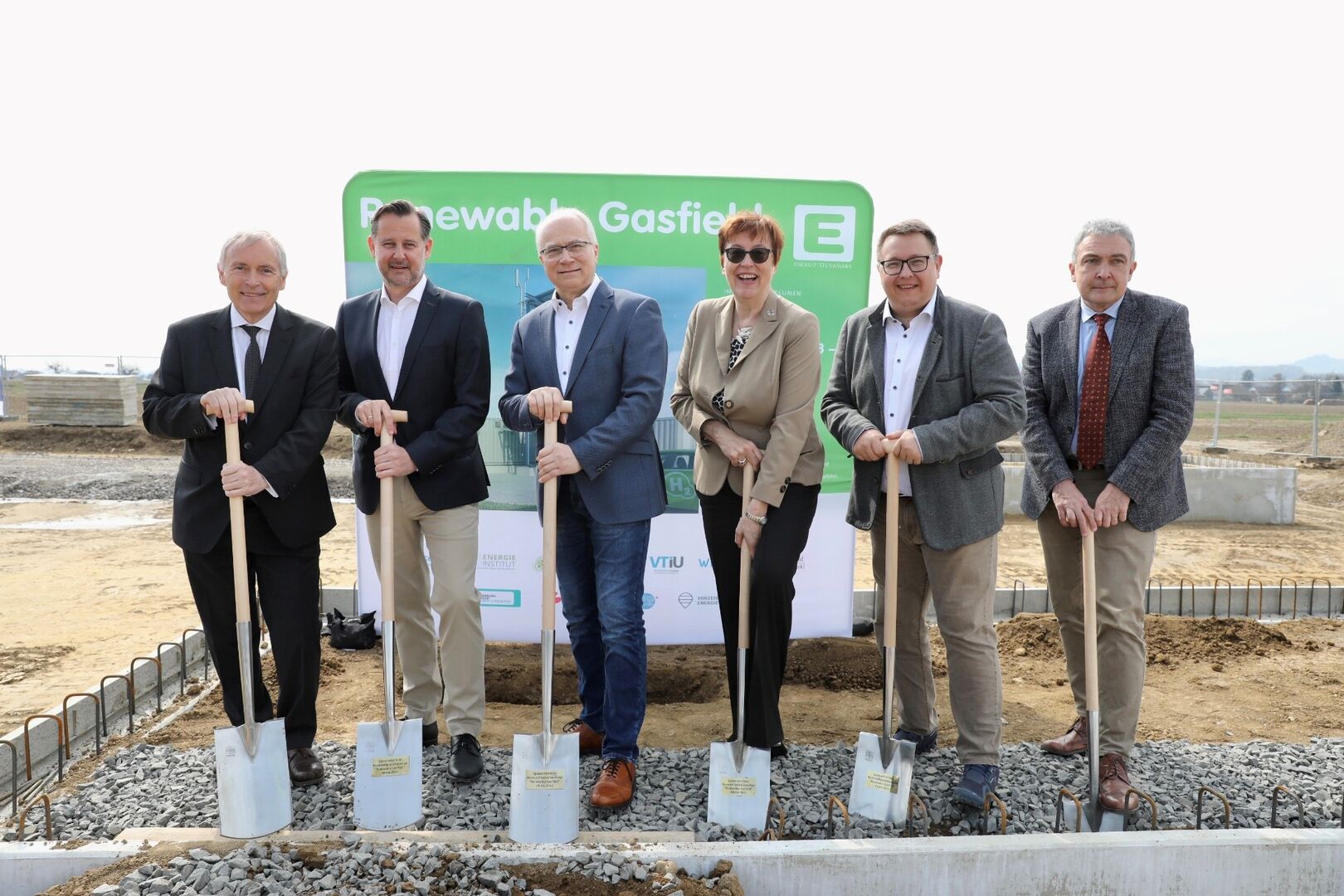 Der Spatenstich zur Errichtung der Wasserstoff-Anlage