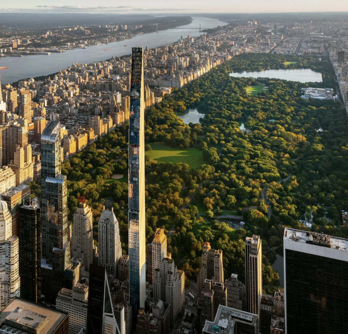 Der Steinway Tower glitzert im Sonnenschein| Credit: www.instagram.com/jdsdevelopmentgroup/JDS Development Group