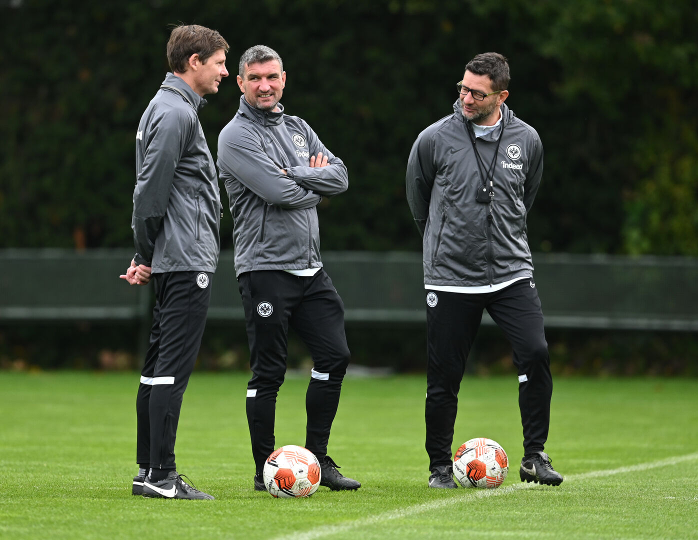 Das österreichische Trainer-Trio: Glasner, Angerschmid, Brunnmayr Das österreichische Trainer-Trio: Glasner, Angerschmid, Brunnmayr. | Credit: Arne Dedert / dpa / picturedesk.com
