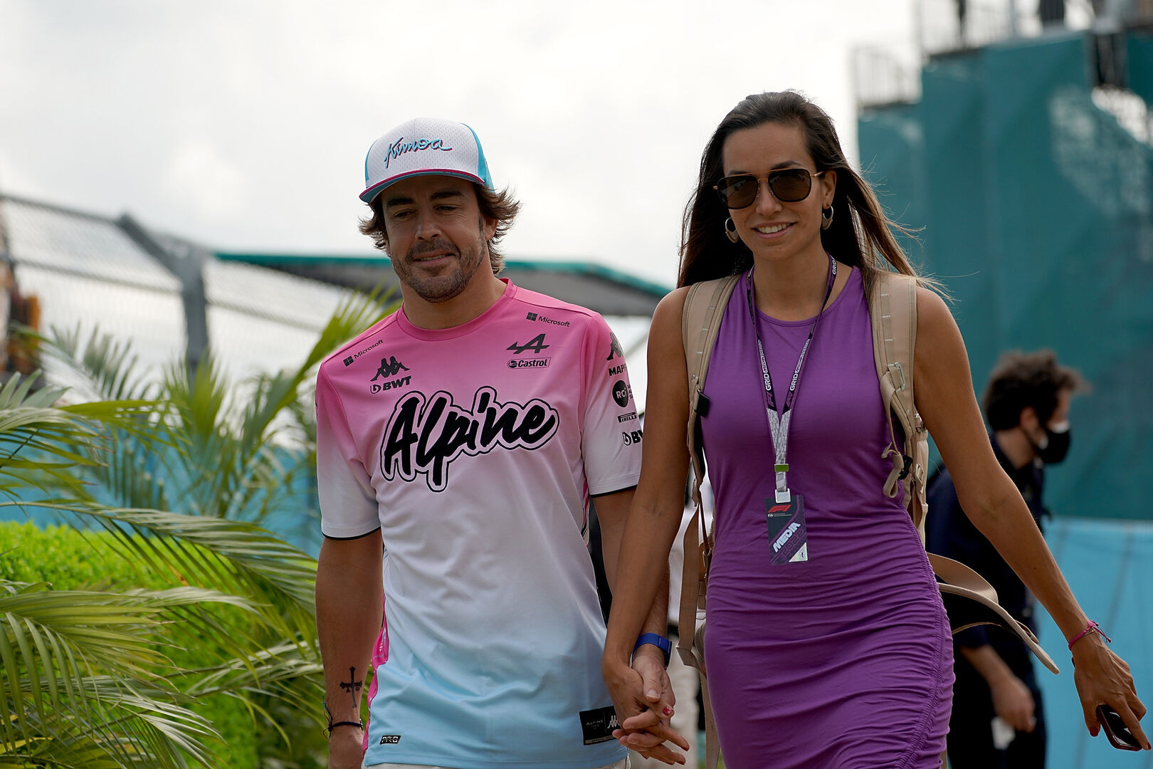 Fernando Alonso und seine Freundin Andrea Schlager. | Credit: Hasan Bratic / EXPA / picturedesk.com