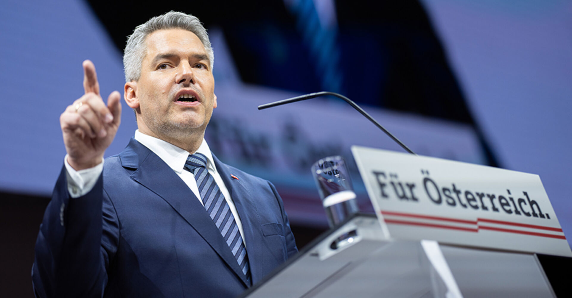 Karl Nehammer am Bundesparteitag der ÖVP