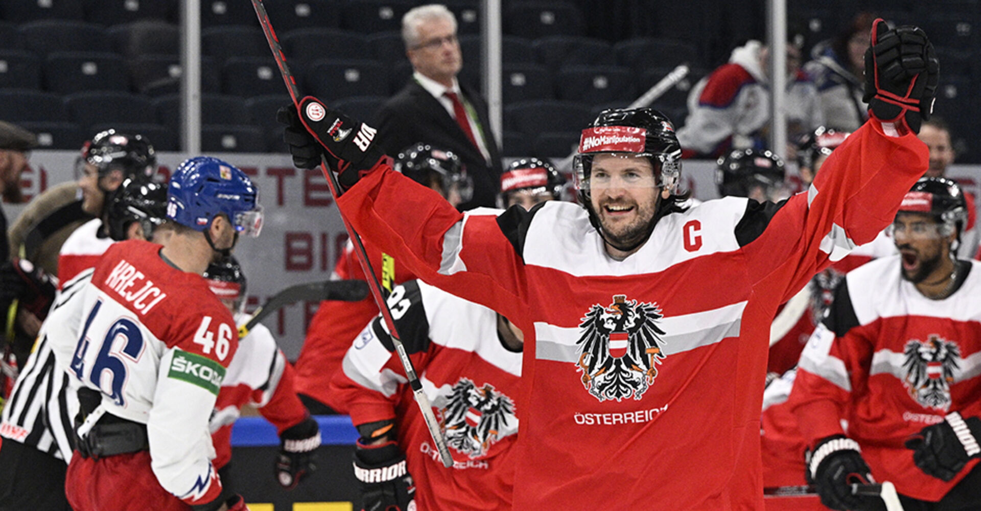 Österreichst Eishockey-Team bei der WM
