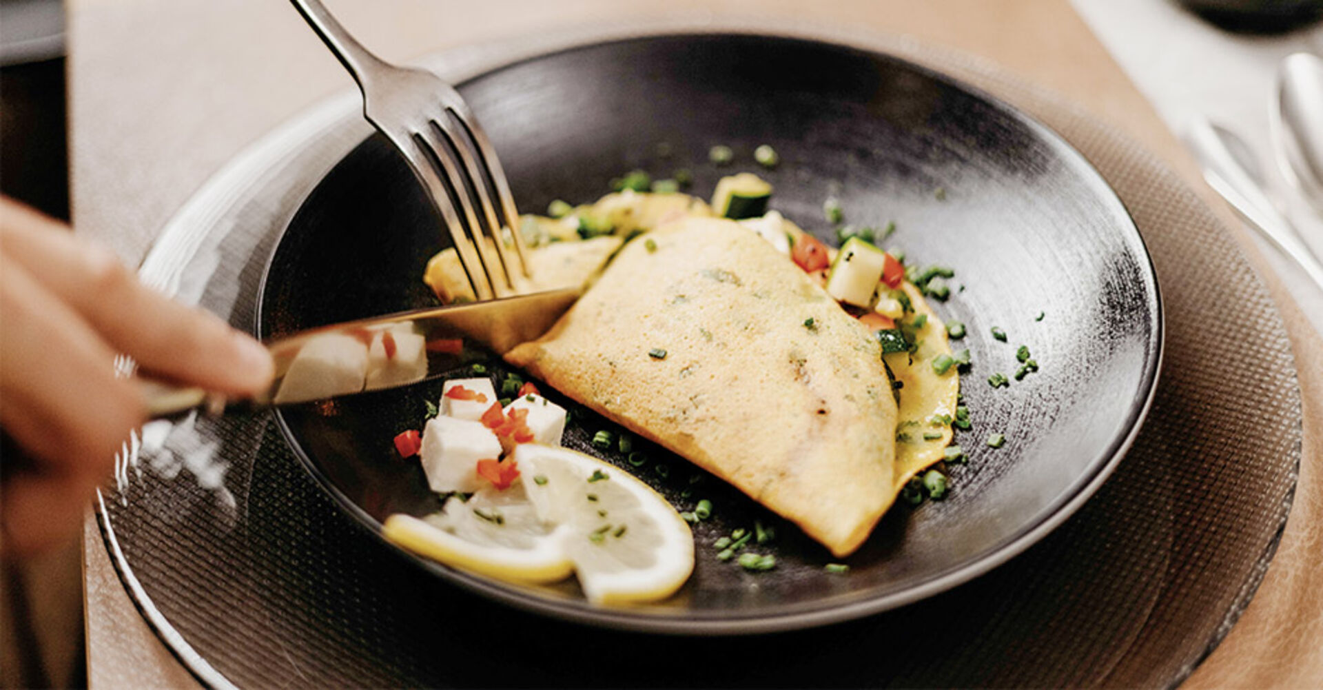 Vegetarischer Palatschinken