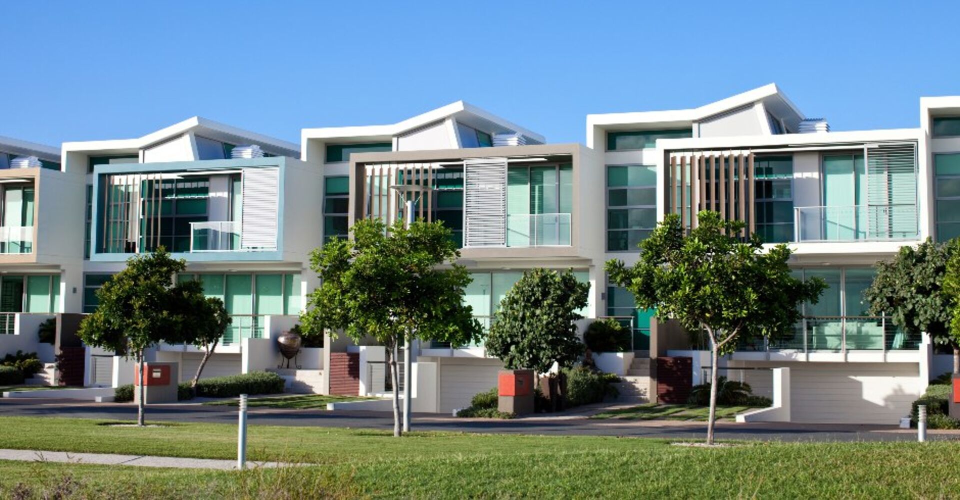 Moderne Reihenhäuser