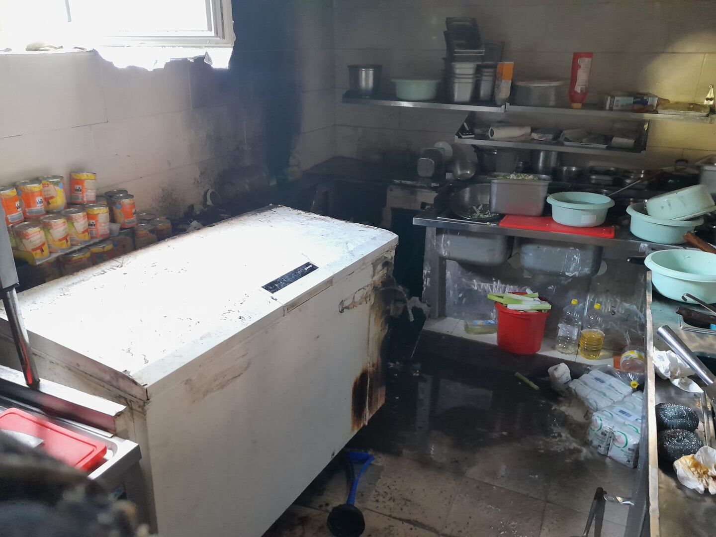 Entstandene Schäden im Asia-Restaurant