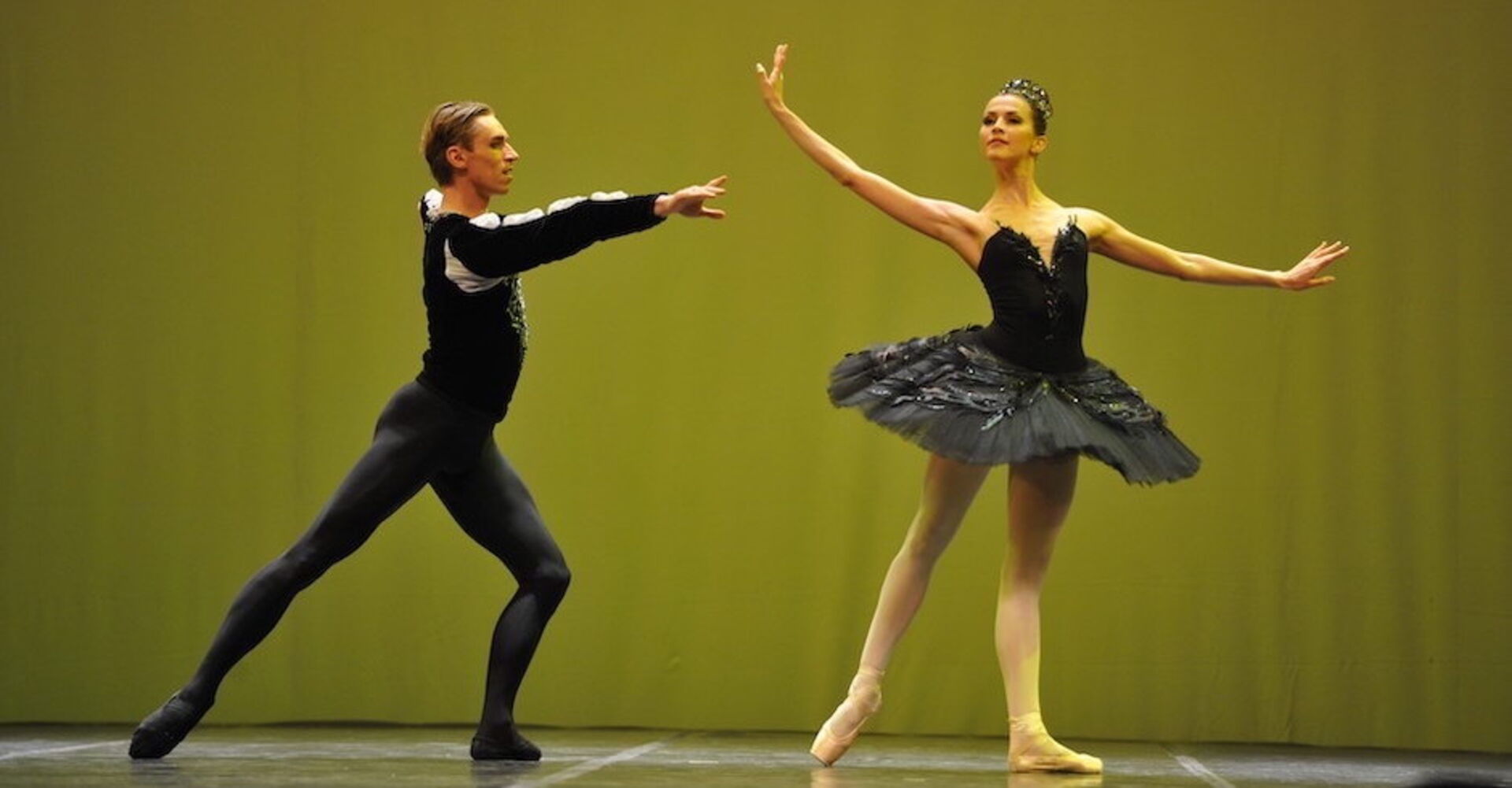 Auf der Bühne mit Ballerina