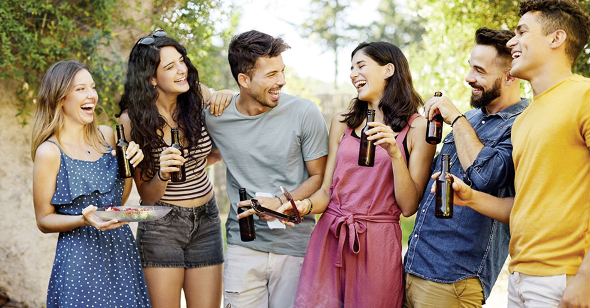 Eine Gruppe junger Leute.