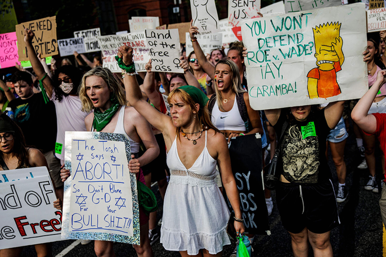 Abtreibungsbefürworter demonstrieren vor dem US-Supreme-Court
