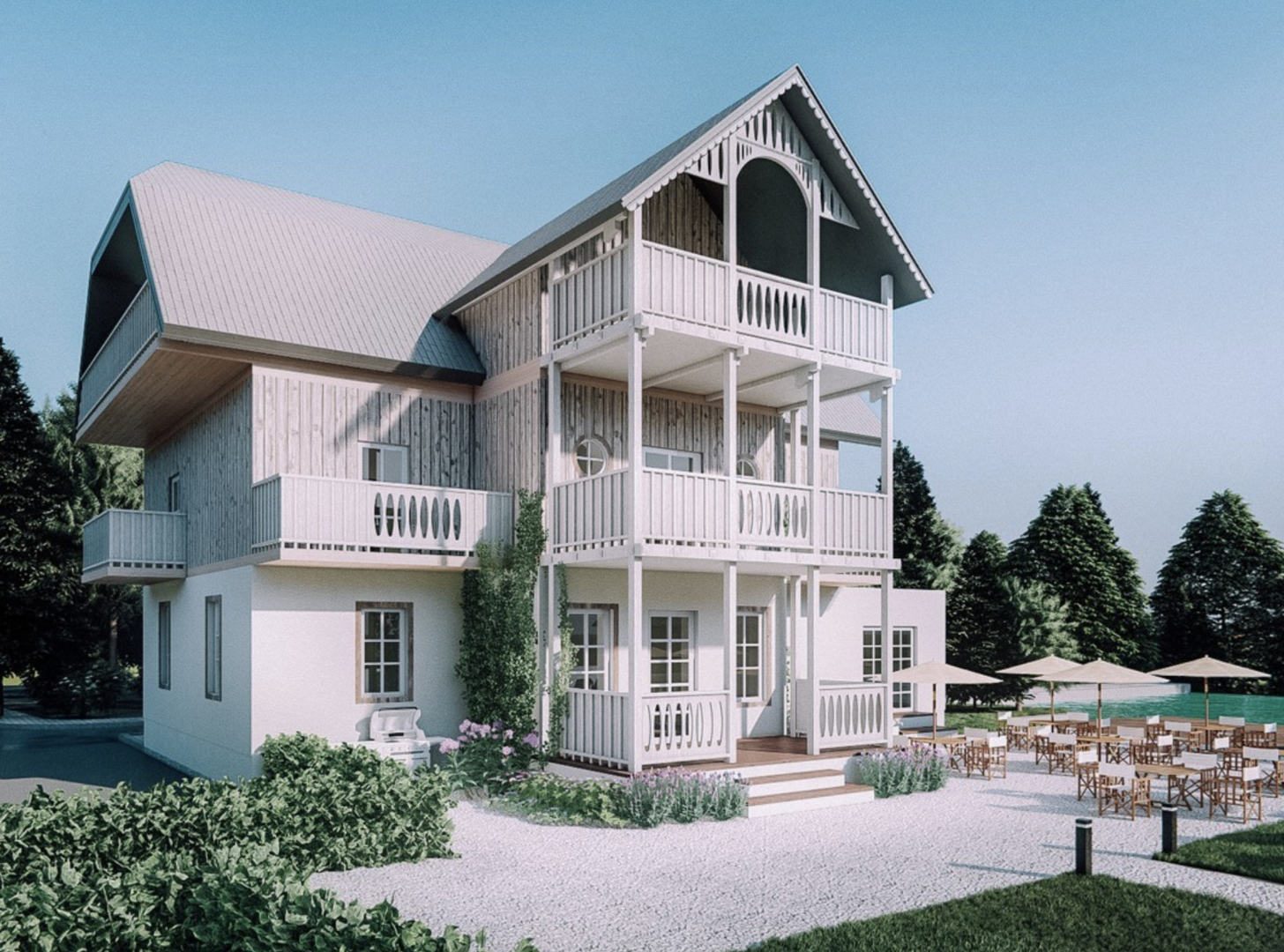 Ein echter Geheimtipp: Hotel Villa Alma am Wolfgangsee. | Credit: villaalma.lakeside/Instagram