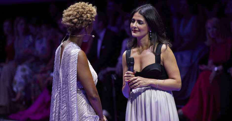 Bei der Preisverleihung