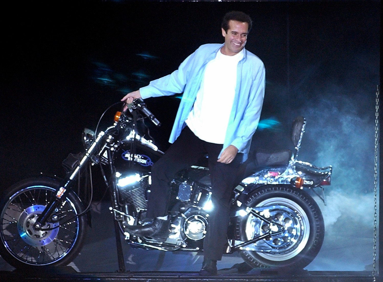David Copperfield mit Motorrad | Credit: MARTA MYSKOVA / CTK / picturedesk.com