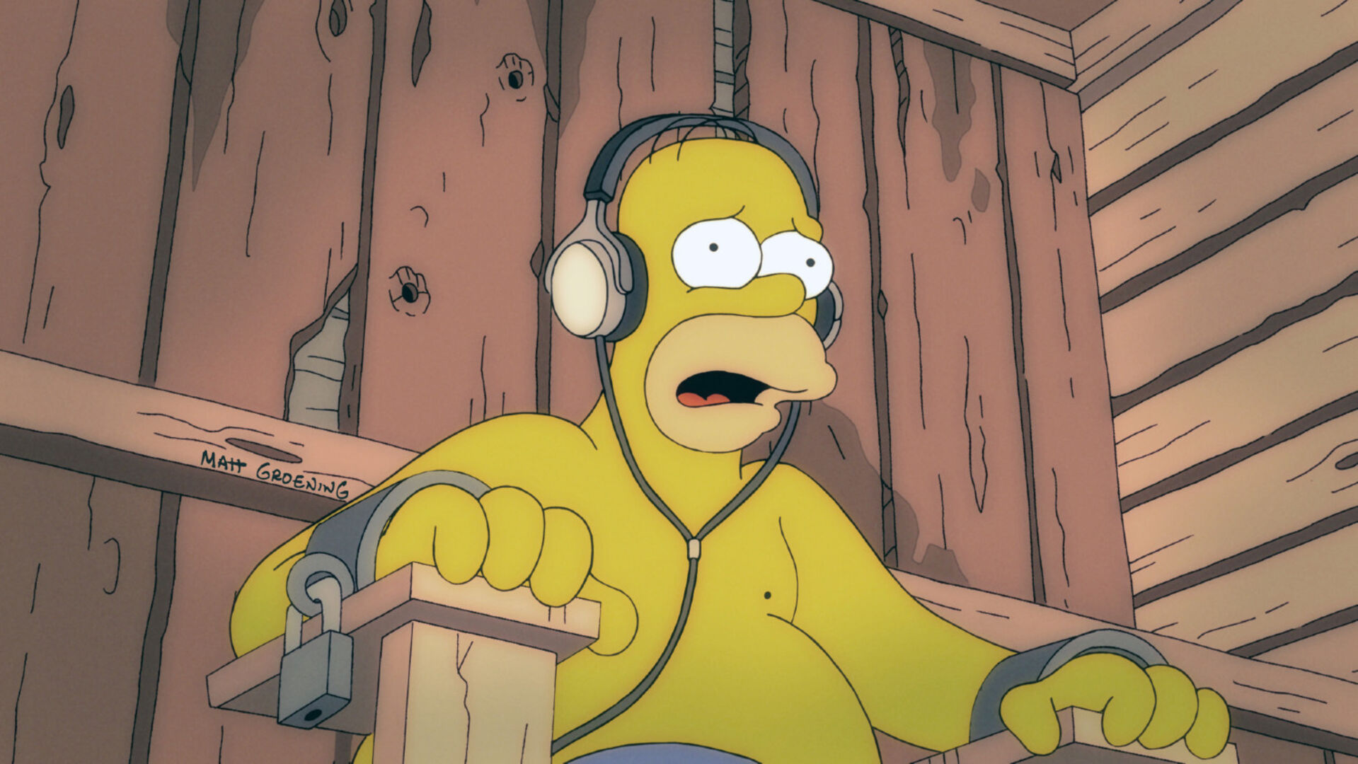 Homer sitzt panisch auf einem Stuhl | Credit: Copyright © 20th Century Fox Licensing / Everett Collection / picturedesk.com